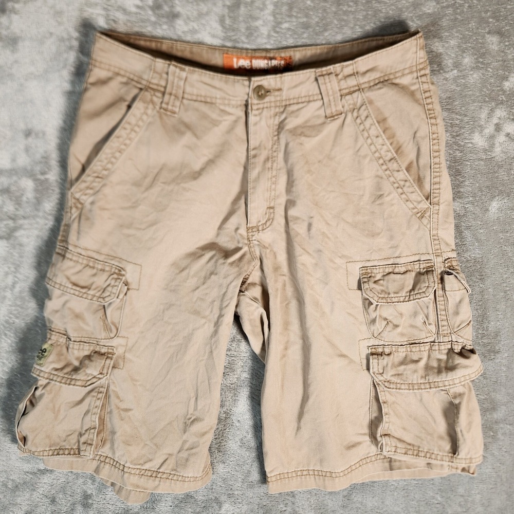 Lee Dungarees Cargo Shorts Men's 29X11 Beige Khaki 2182946